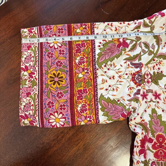 Wildflower Womens Boho Tie Front Kimono One Size Indie Hippie Floral Bird Print - Picture 9 of 9